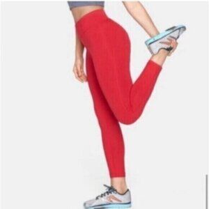 Outdoor Voices Women's Red Techsweat Core 7/8 Mid Rise Leggings Size XS